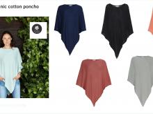 Tif tiffy poncho van organic cotton