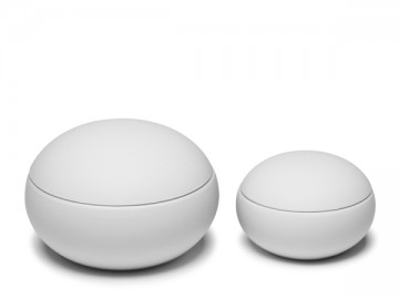 silconen 'potjes', set /2 in het grijs, burkar