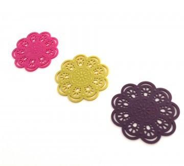 siliconen onderzetter kantmotief