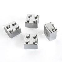 4 pack brick magnets in chrome from trendform fit 200x200x95