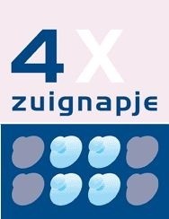 4 zuignapjes voor de raamgedichten