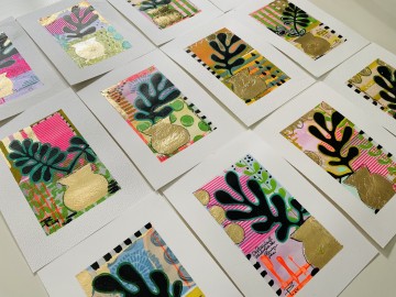 Flower power schilderijtje