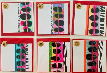 Set 6 aquarel kaarten