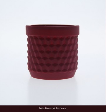 potts bloempot bordeaux