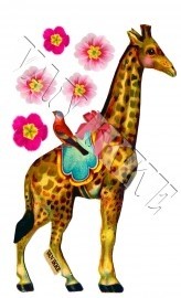 Van ikke strijkapplicatie: giraffe