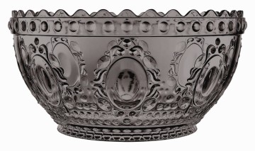 Saladeschaal acrylaat uit de Baroque & Rock serie, transparant black