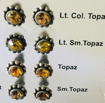 Biba oorbellen 81213 topaz