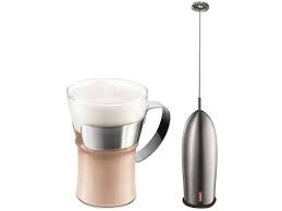 Bodum cappucino set: assam glas+ rvs melkopschuimer