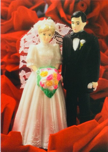 Bruidspaar rozen achtergrond