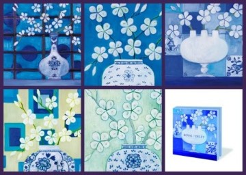 Mariska Meijers set/10 kaarten :Royal Delft