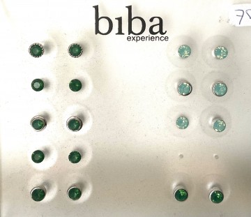 Biba oorstekers emerald