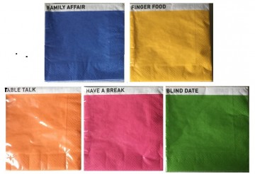 Cedon servetten in kleur en met thema