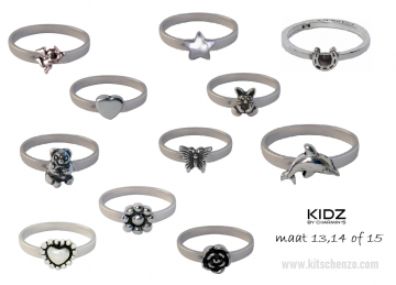 Charmins kidz kinderringetjes met figuurtjes