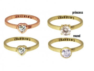 Charmins kinderringetje golden look