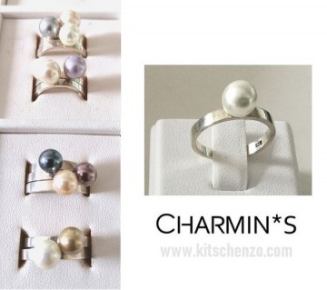 Charmins xl ringen met parel