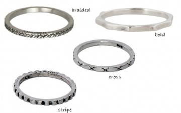 Charmins zilveren ring enkelvoudig