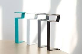 Clipper kandelaar van Puik art in wit op zwart