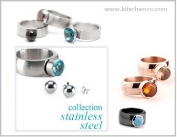 Melano ring: Sturdy stainless steel recht model