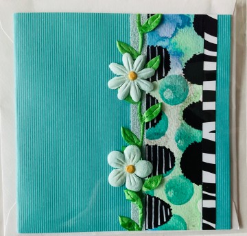 Dubbele wenskaart aquarel 12