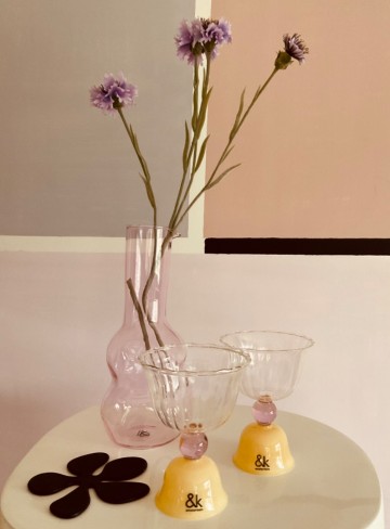 &Klevering karaf roze