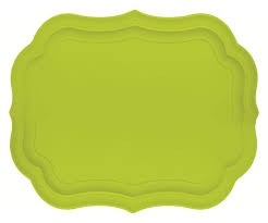 Dienblad Baroque & Rock in limegroen