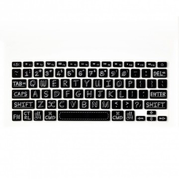 Flapjack cover voor je macbook, chalk