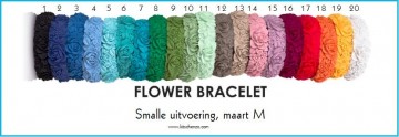 Flower bracelet SLIM van Fullspot in maat M