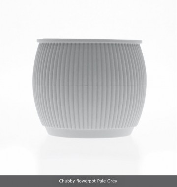 Flowerpot lichtgrijs siliconen bloempot