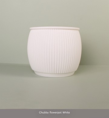 Flowerpot wit siliconen bloempot