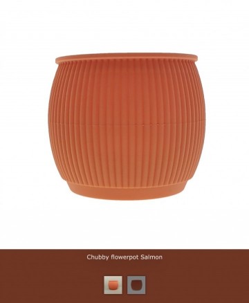 Flowerpot zalm siliconen bloempot