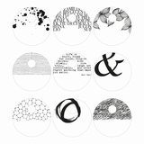 Glasmarkers servetten zwart wit stip