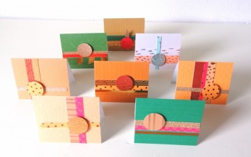 Handgemaakte kaartjes set no 3