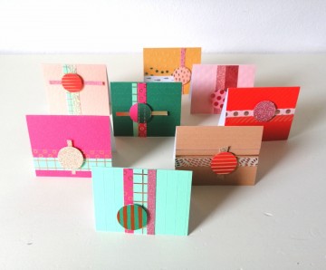 Handgemaakte kado kaartjes set 5