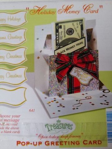 pop up kaart geld kado