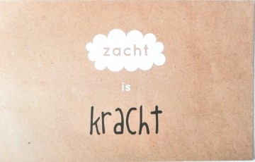 kaart zacht is kracht