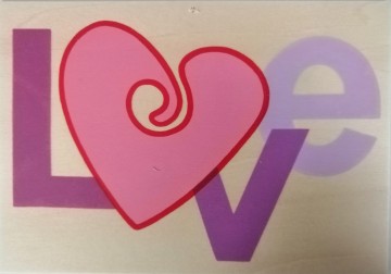 houten kaart love