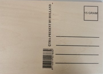 houten kaart achterzijde