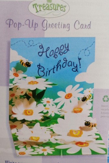 pop up kaart bloemen en bij