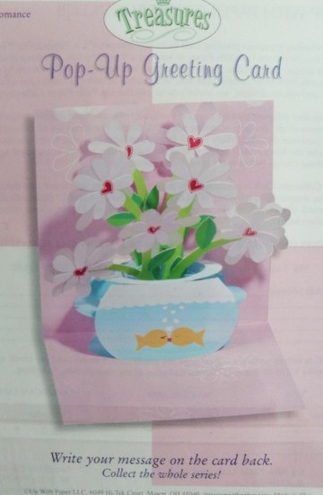 pop up kaart bloemen in vissekom