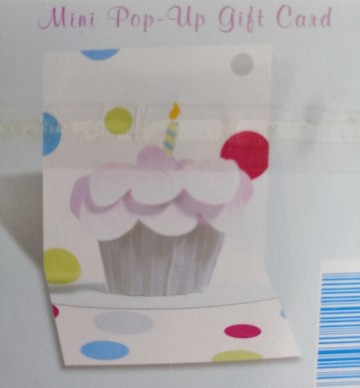mini pop up kaart taartje