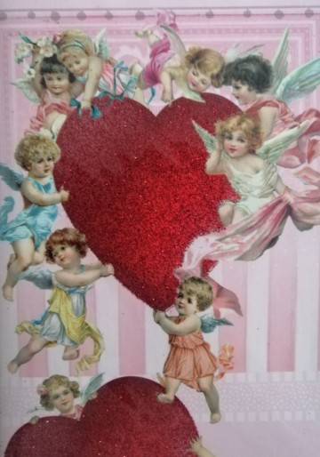 engelen hart glitter