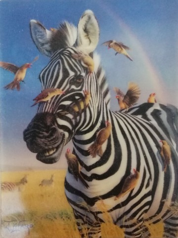 3 d kaart zebra