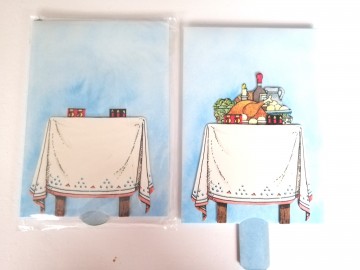 levende kaart tafel gedekt