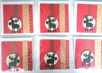 Kerst set kaarten eland 2