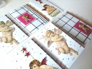 Kerstkaart engelen set