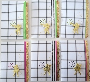 Kerstkaart engeltjes diy