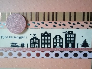 Kerstkaart huisjes 2