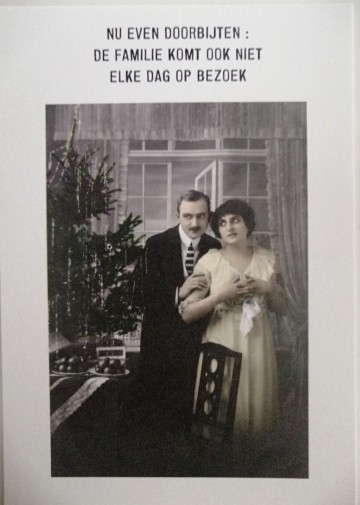 Kerstkaart nog even doorbijten