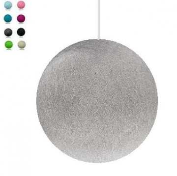 cotton ball hanglamp in diverse kleuren en maten en incl. fittinghaken.