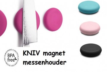 KNIV magneet messenhouder van KG design in diverse kleuren